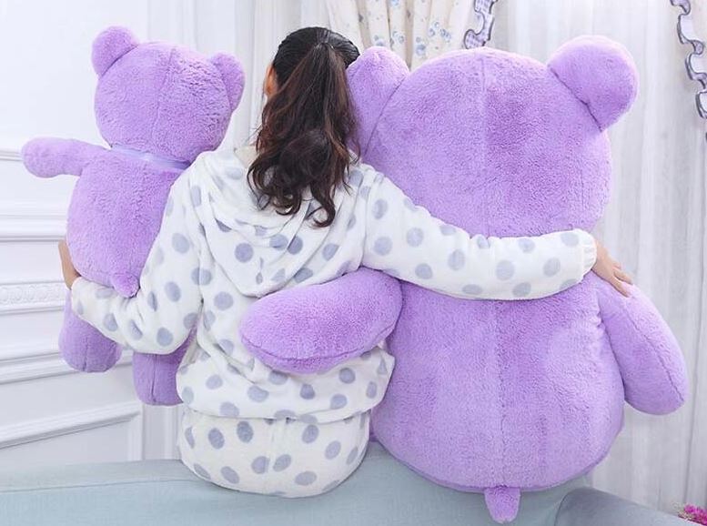 Plush Hot Lavender Teddy Bear