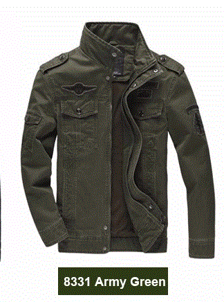 Men Military Jacket Jean