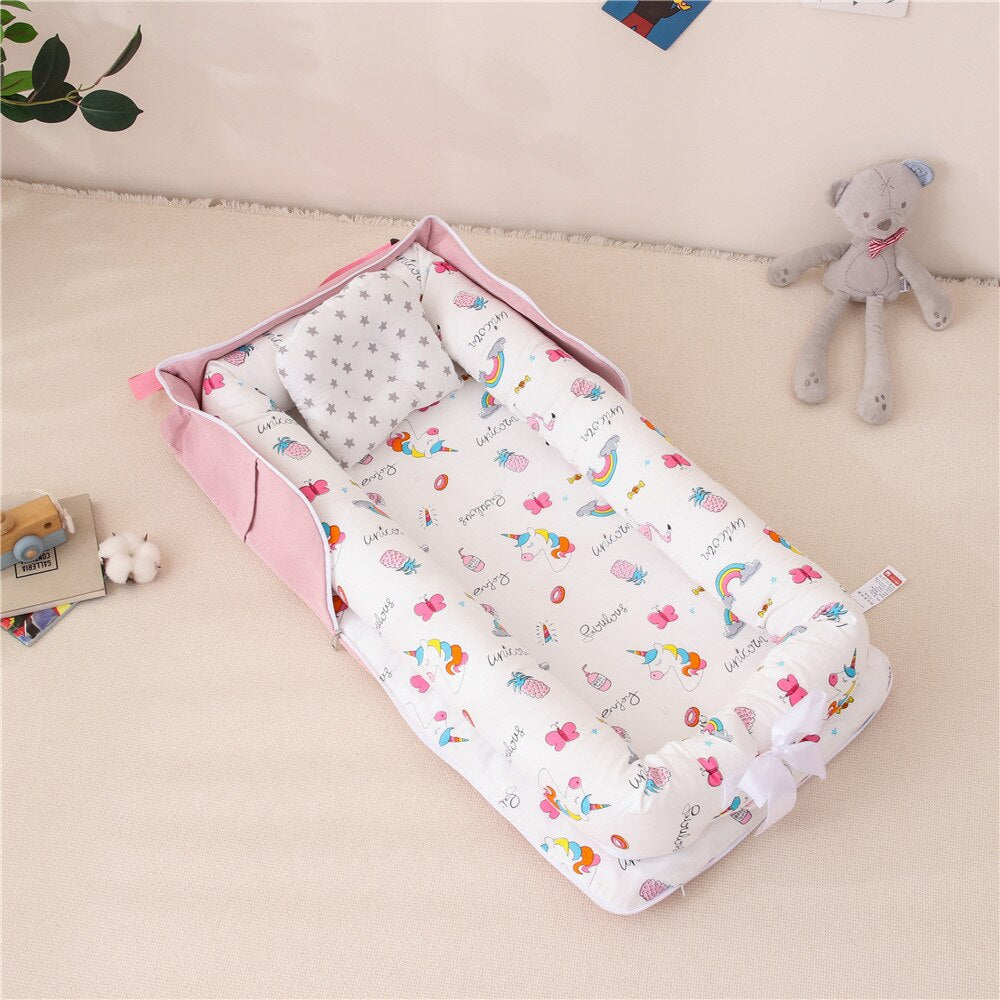 Baby Crib Cot Newborn Sleeping Nest Bedding