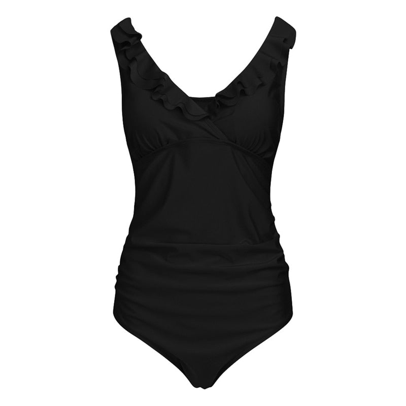 Maternity  Ruffle Beachwear Swimsuit