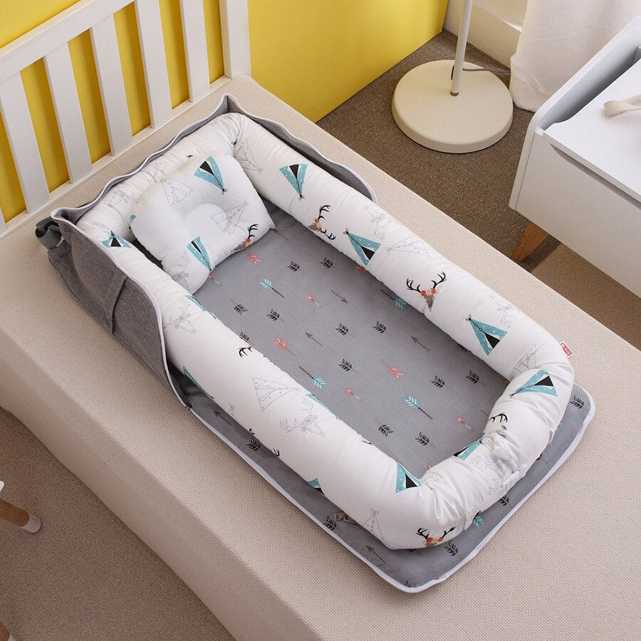 Baby Crib Cot Newborn Sleeping Nest Bedding