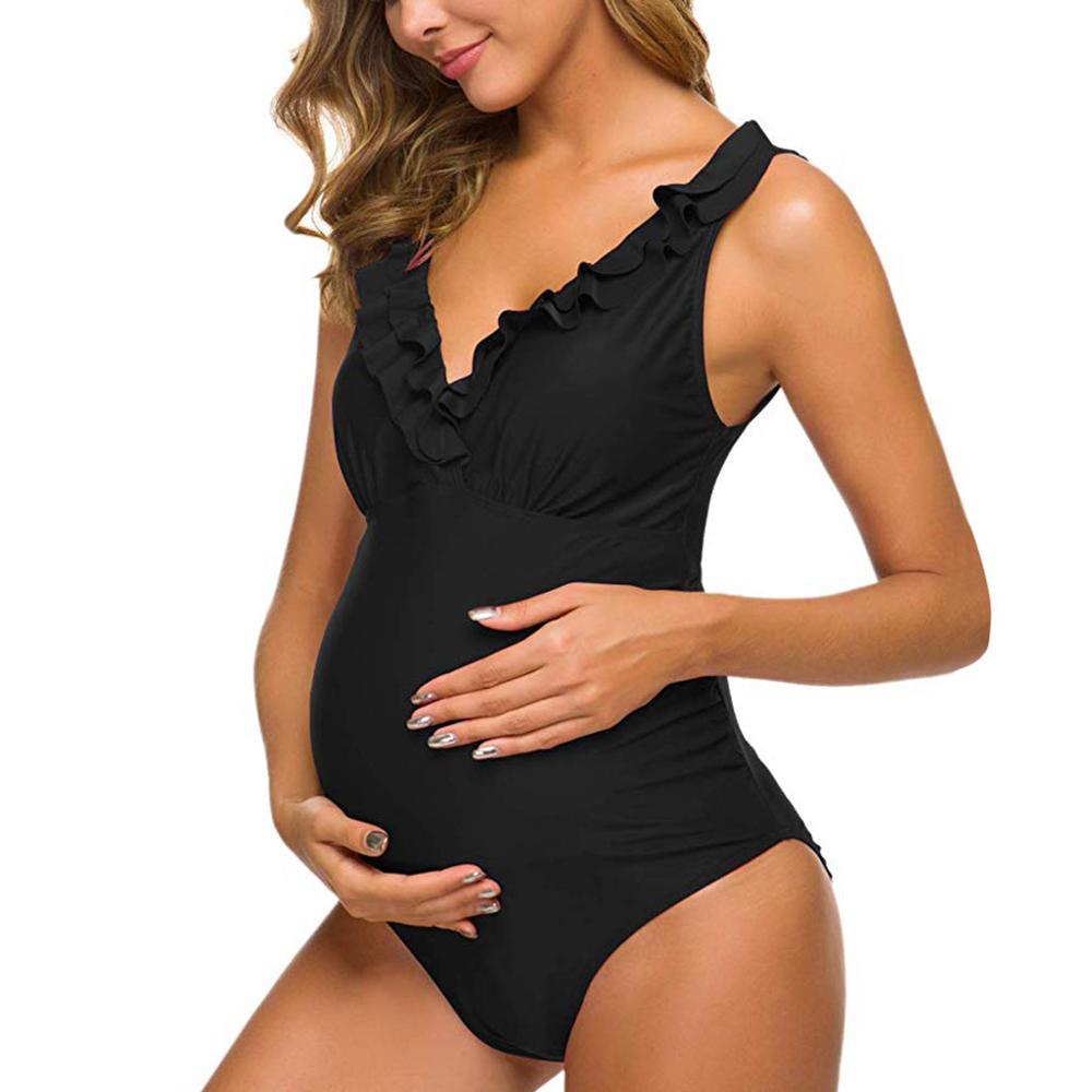 Maternity  Ruffle Beachwear Swimsuit