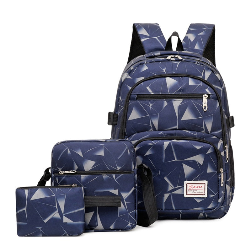 3pcs/set high school bags