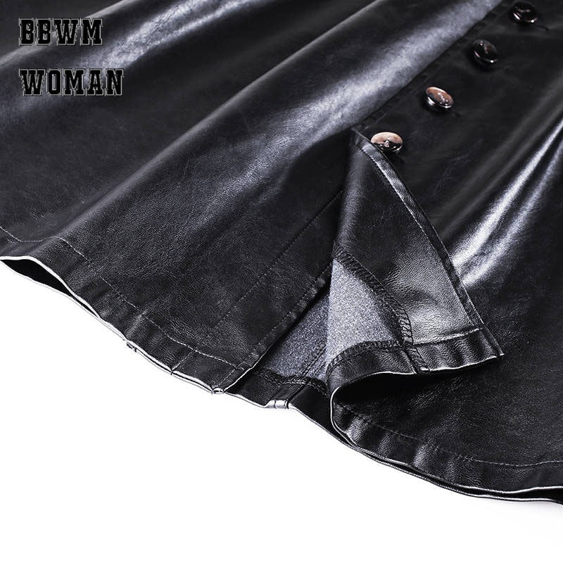 Leather Plus Size Skirt