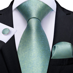 Tie -  Novelty Design Silk Teal Green Paisley Tie