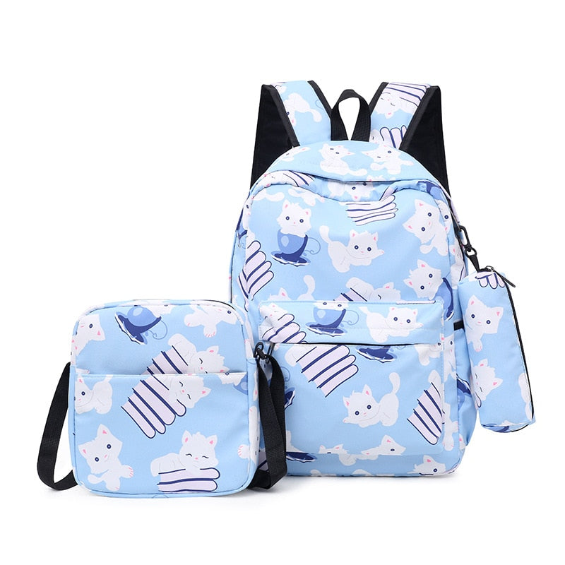 3pcs/set high school bags