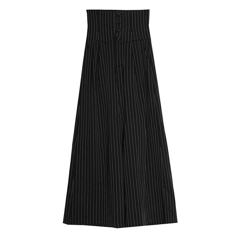 Casual Striped Wide Leg Pants