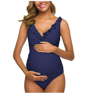 Maternity  Ruffle Beachwear Swimsuit