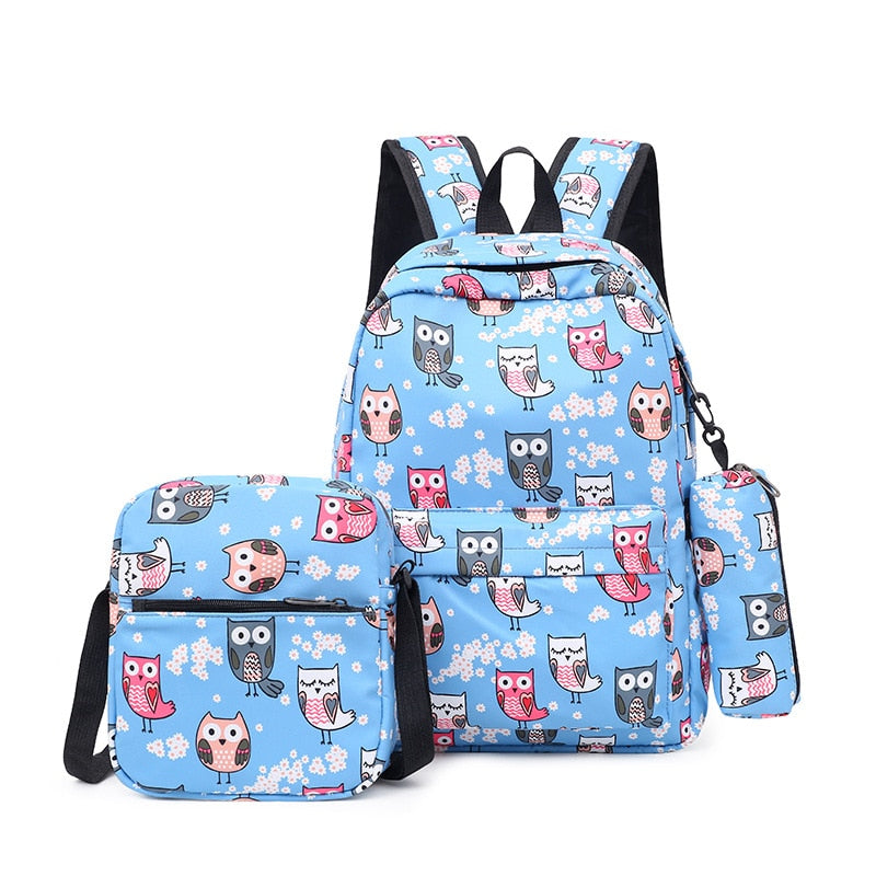 3pcs/set high school bags