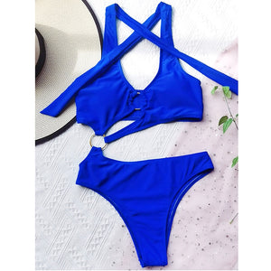 Hollow One Piece Swimsuit