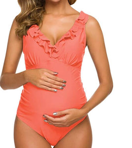 Maternity  Ruffle Beachwear Swimsuit