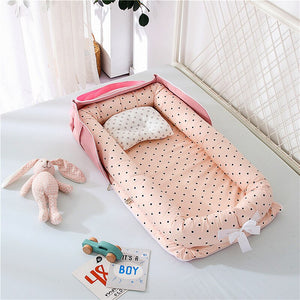 Baby Crib Cot Newborn Sleeping Nest Bedding