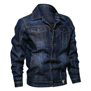 Solid Winter Denim Jacket