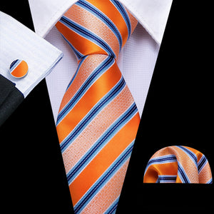 Ties Hanky Cufflinks Silk Set