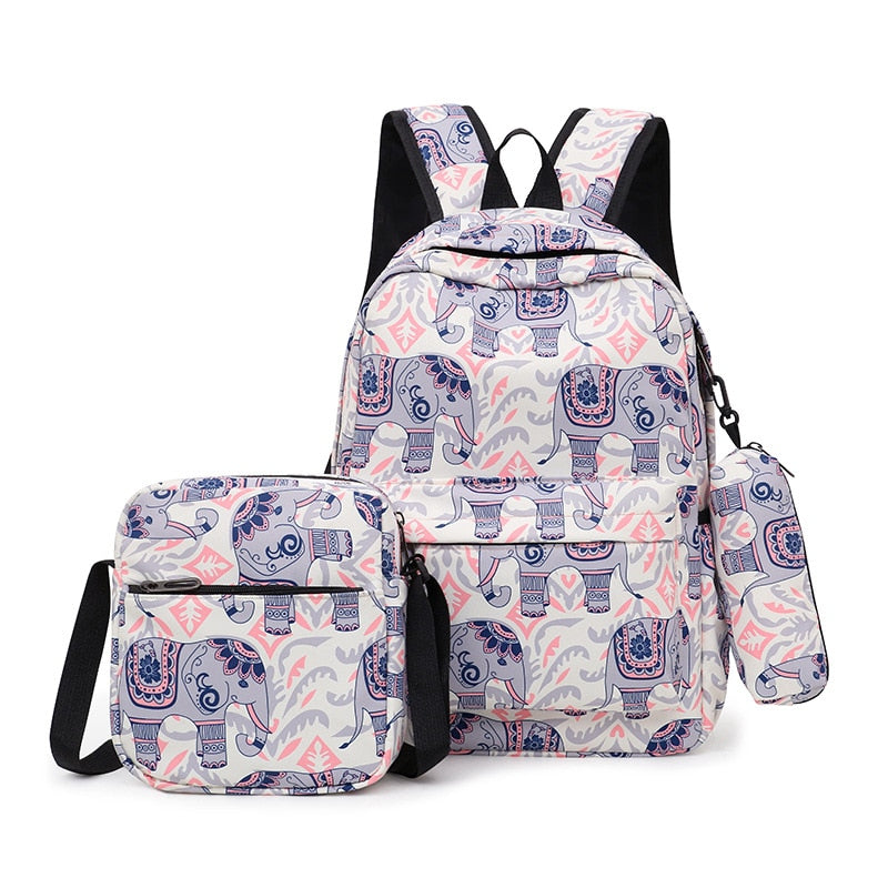 3pcs/set high school bags