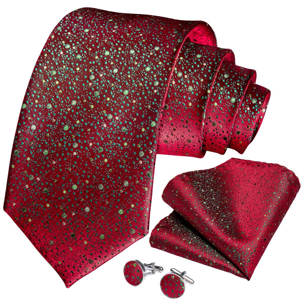 Red Fashion 8cm Men's Silk Tie