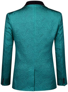 Teal Green Men's Suits