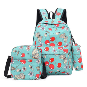 3pcs/set high school bags