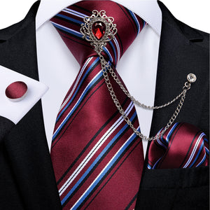 Red Fashion 8cm Men's Silk Tie