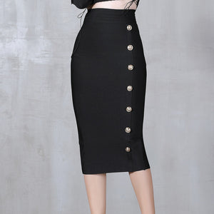 Skirt - Elegant Midi Pencil Skirt