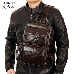 Luxury Brand Genuine Leather Backpack