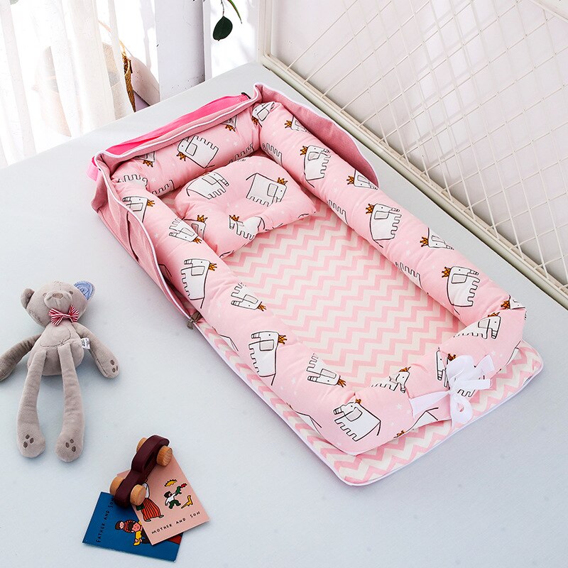 Baby Crib Cot Newborn Sleeping Nest Bedding