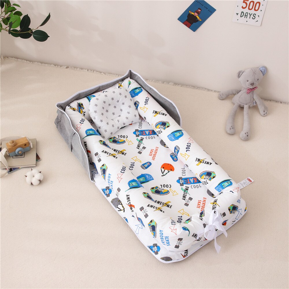 Baby Crib Cot Newborn Sleeping Nest Bedding