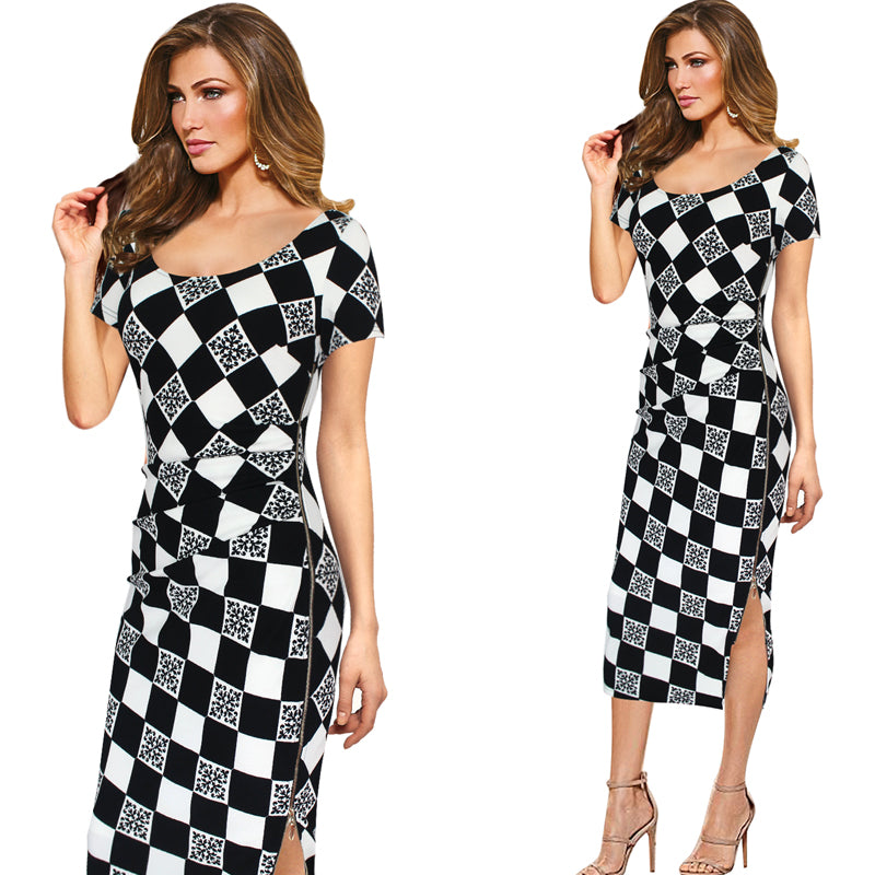 Ruched Drape Dress