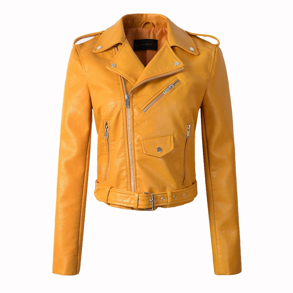 Leather Motorcycle Outerwear Jacket