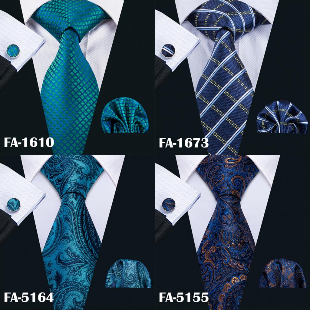 Ties Hanky Cufflinks Silk Set