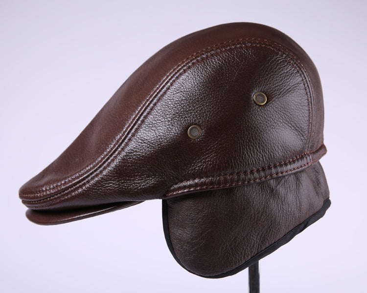 Male Genuine Leather Hat