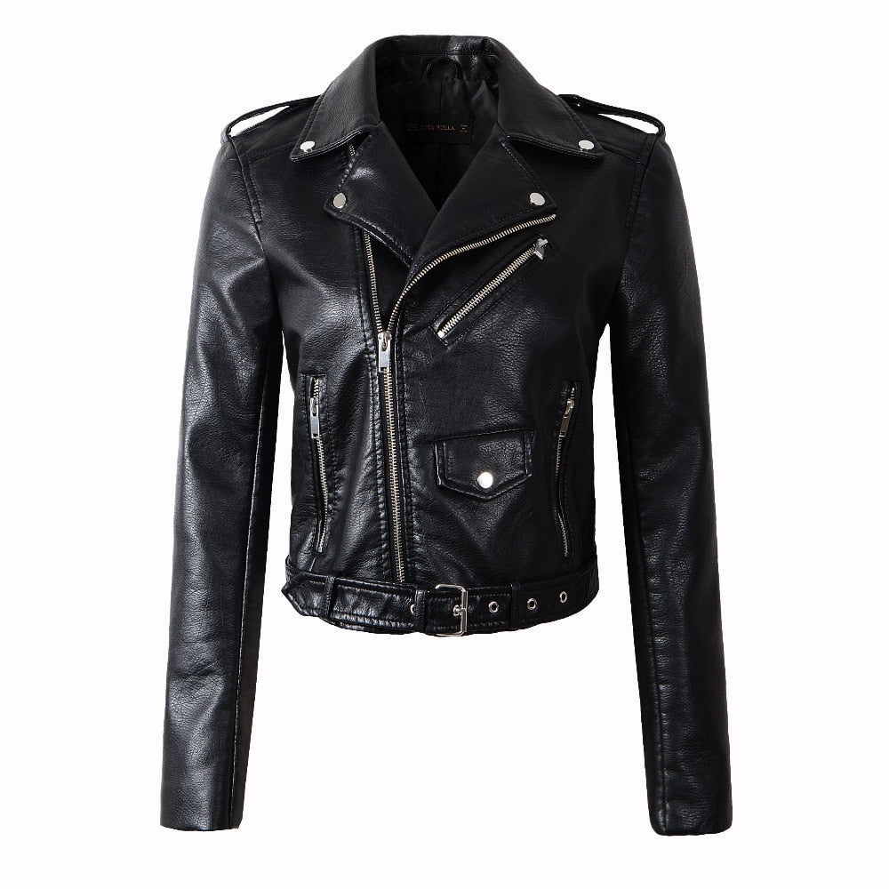 Leather Motorcycle Outerwear Jacket