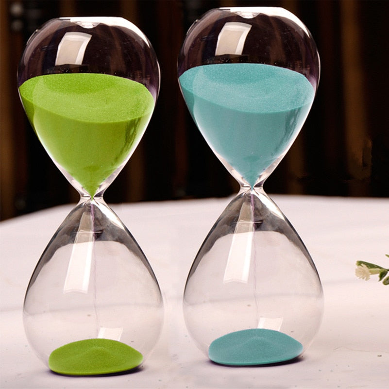 30 Minutes Transparent Glass Sand Hourglass