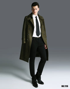 Fall/Winter Long Suede Trench for a Man