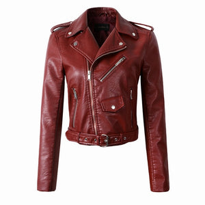 Leather Motorcycle Outerwear Jacket