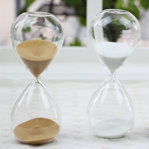 30 Minutes Transparent Glass Sand Hourglass