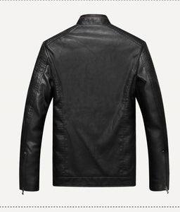 New Men Leather Jacket Autumn Motorcycle Fashion