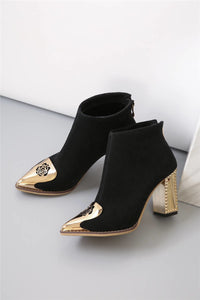 Top Quality Cow Suede Leather Ladies Boots