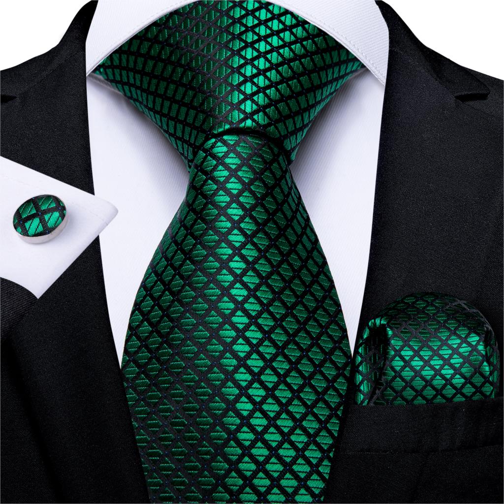 Tie -  Novelty Design Silk Teal Green Paisley Tie