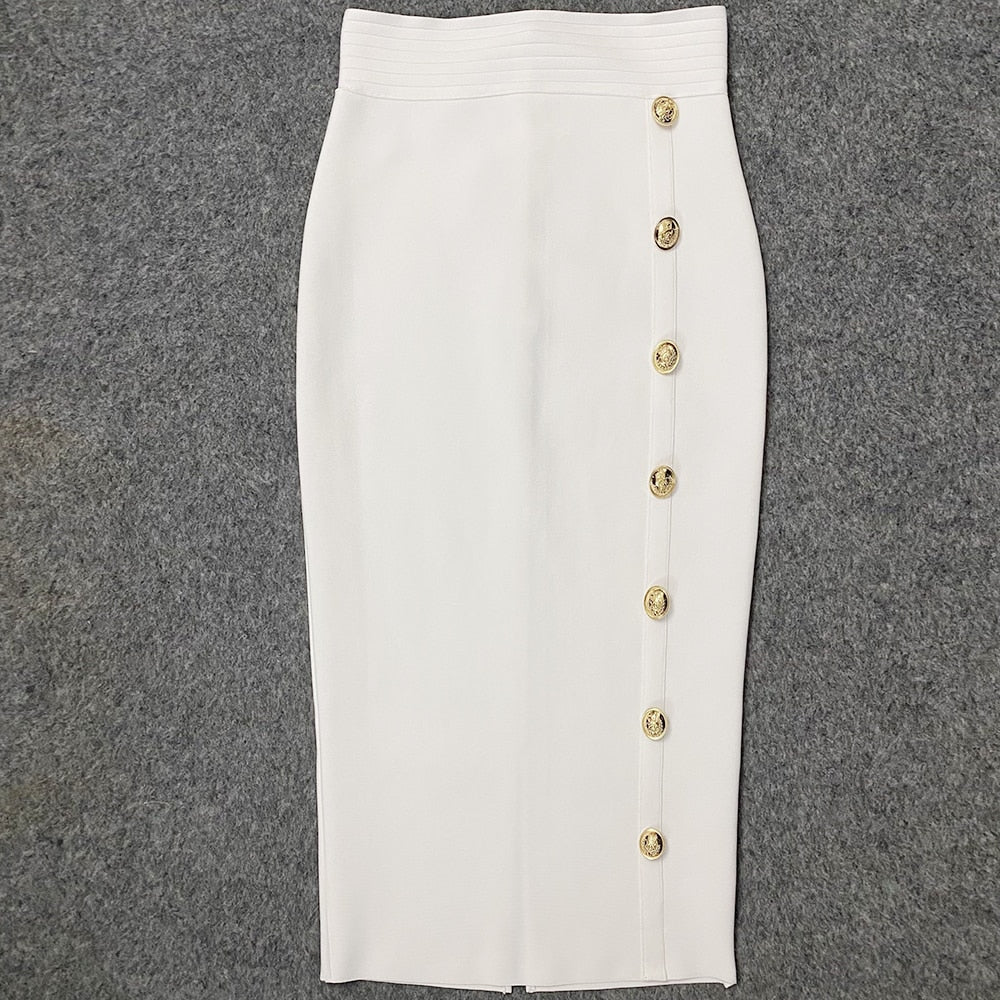 Skirt - Elegant Midi Pencil Skirt