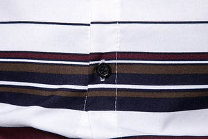 Colors Striped Long Sleeve Mens Shirt