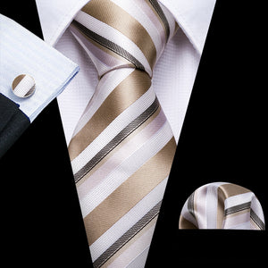 Ties Hanky Cufflinks Silk Set