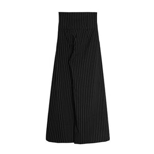 Casual Striped Wide Leg Pants