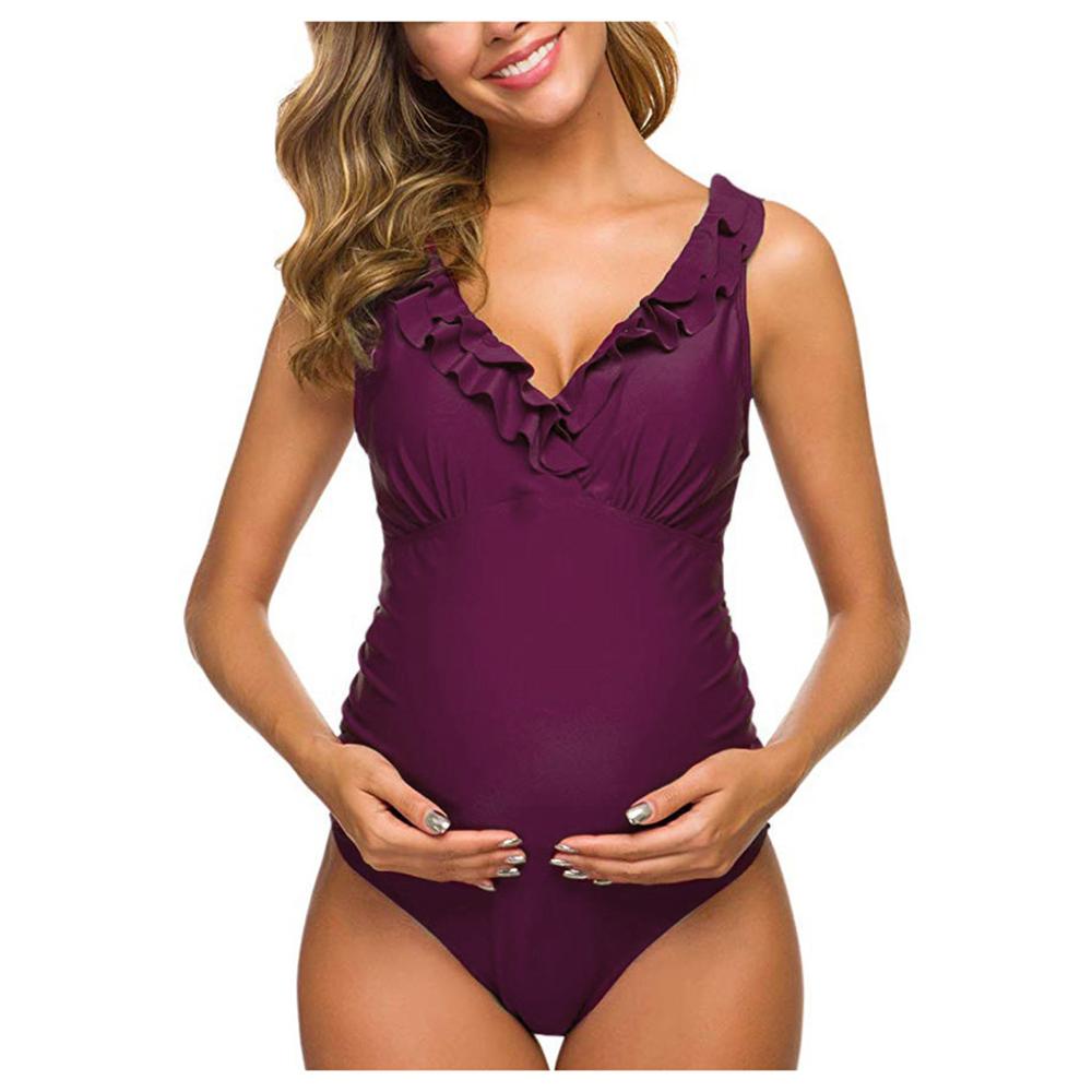 Maternity  Ruffle Beachwear Swimsuit