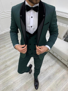 Suit - Green Men's 3 Pieces Set Suits