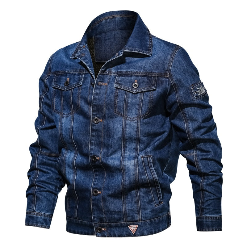 Solid Winter Denim Jacket