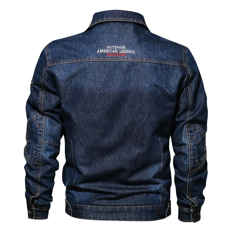 Solid Winter Denim Jacket