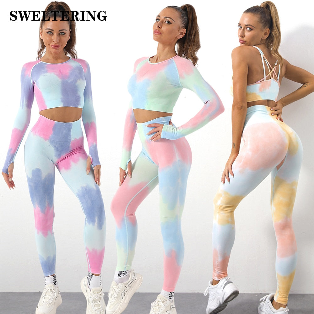 Tie Dye Sportswear Yoga Set