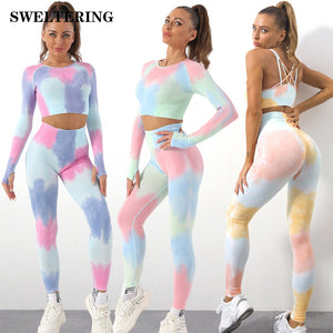 Tie Dye Sportswear Yoga Set