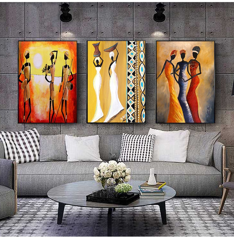 Painting - African Woman Classic Vintage Wall Art